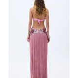Flower Embdoridery Detailed Maxi Gown