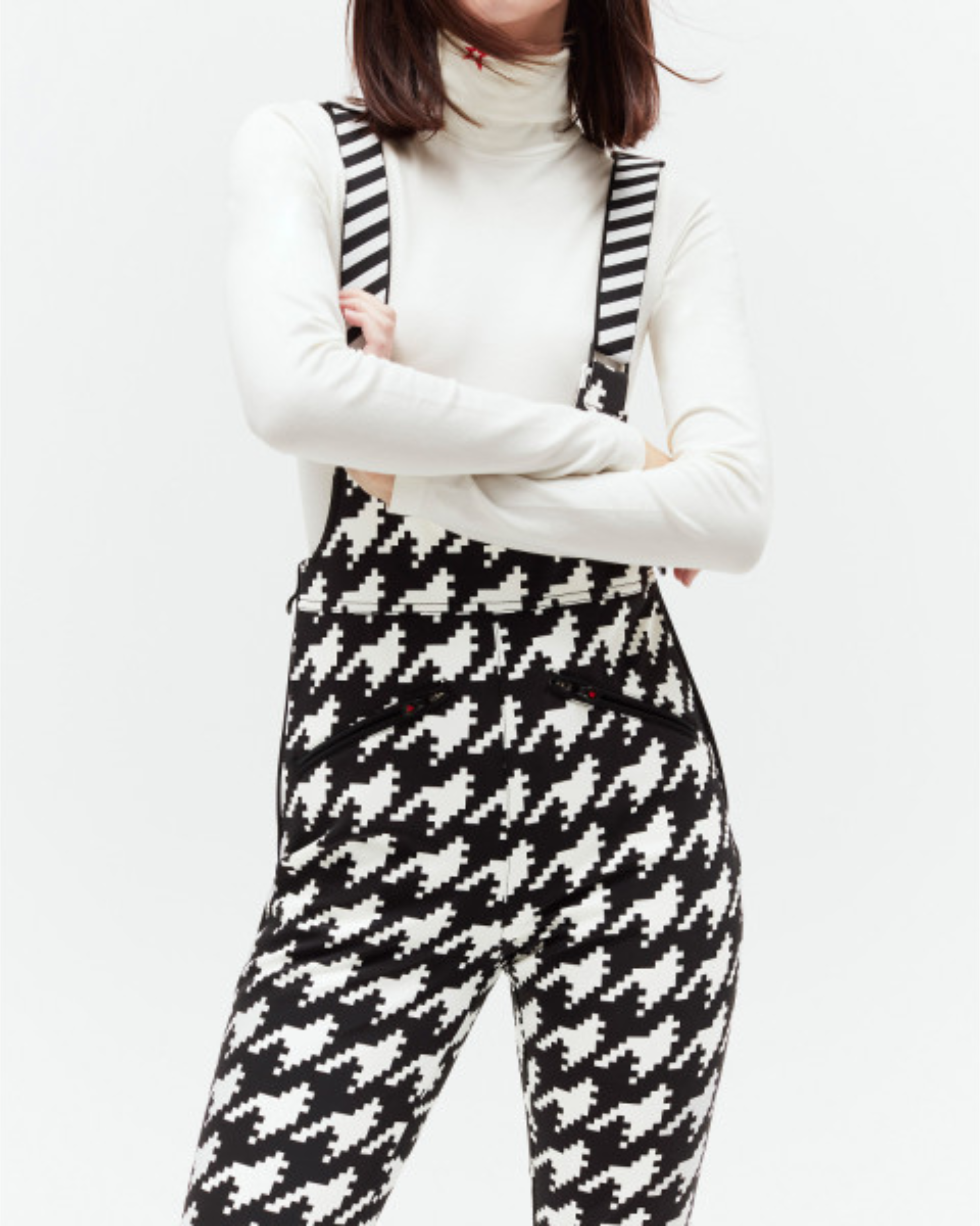 Isola Ski Pant in black and white houndstooth pattern — Pefect Moment | Endless UAE