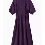 Gathered midi dress