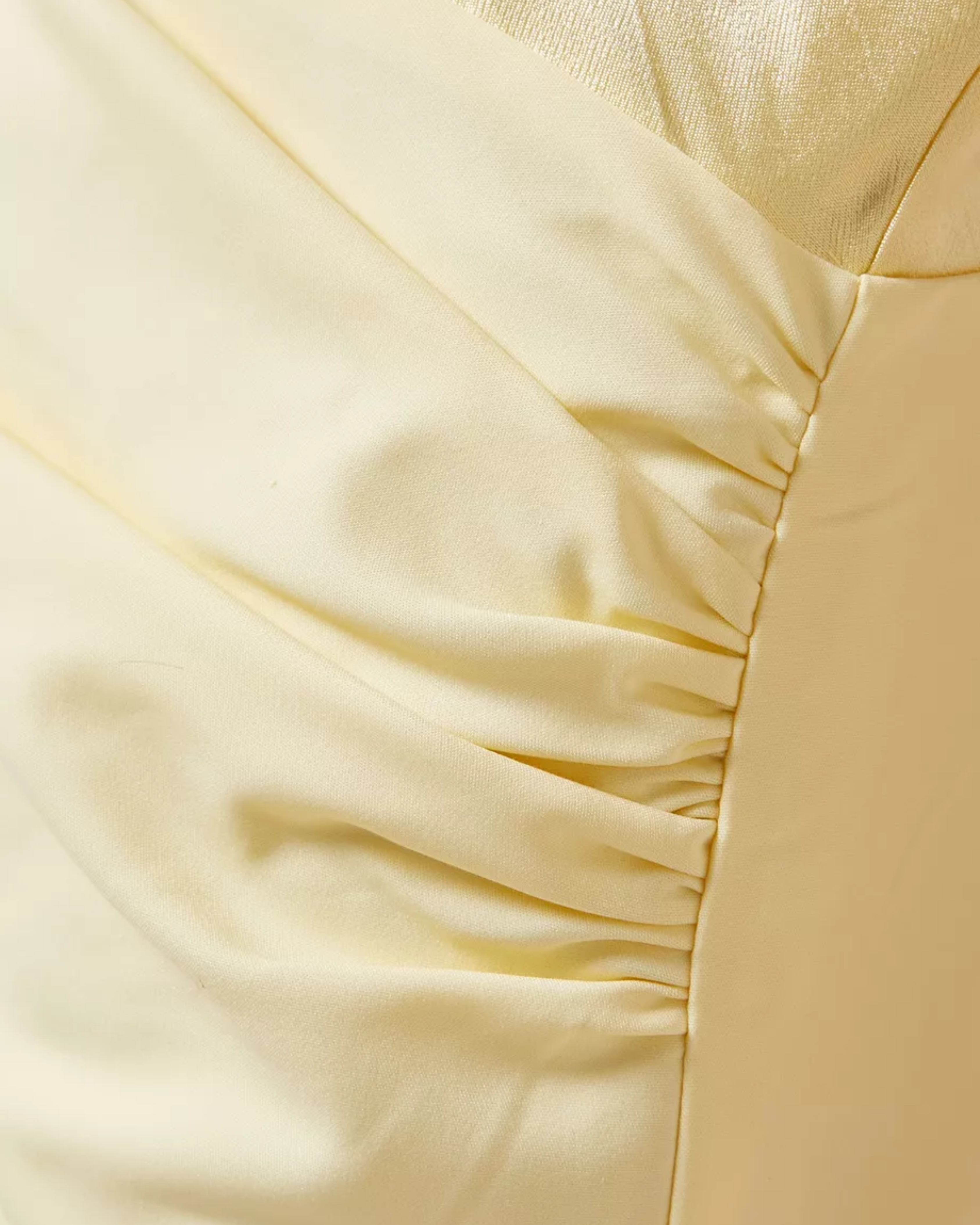Cream draped cowl mini dress with sleeveless design and fitted silhouette — Shona Joy | Endless UAE