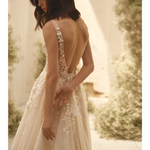 Agnes Dress in ivory with delicate lace bodice and flowing tulle skirt — Ria Tener | Endless UAE