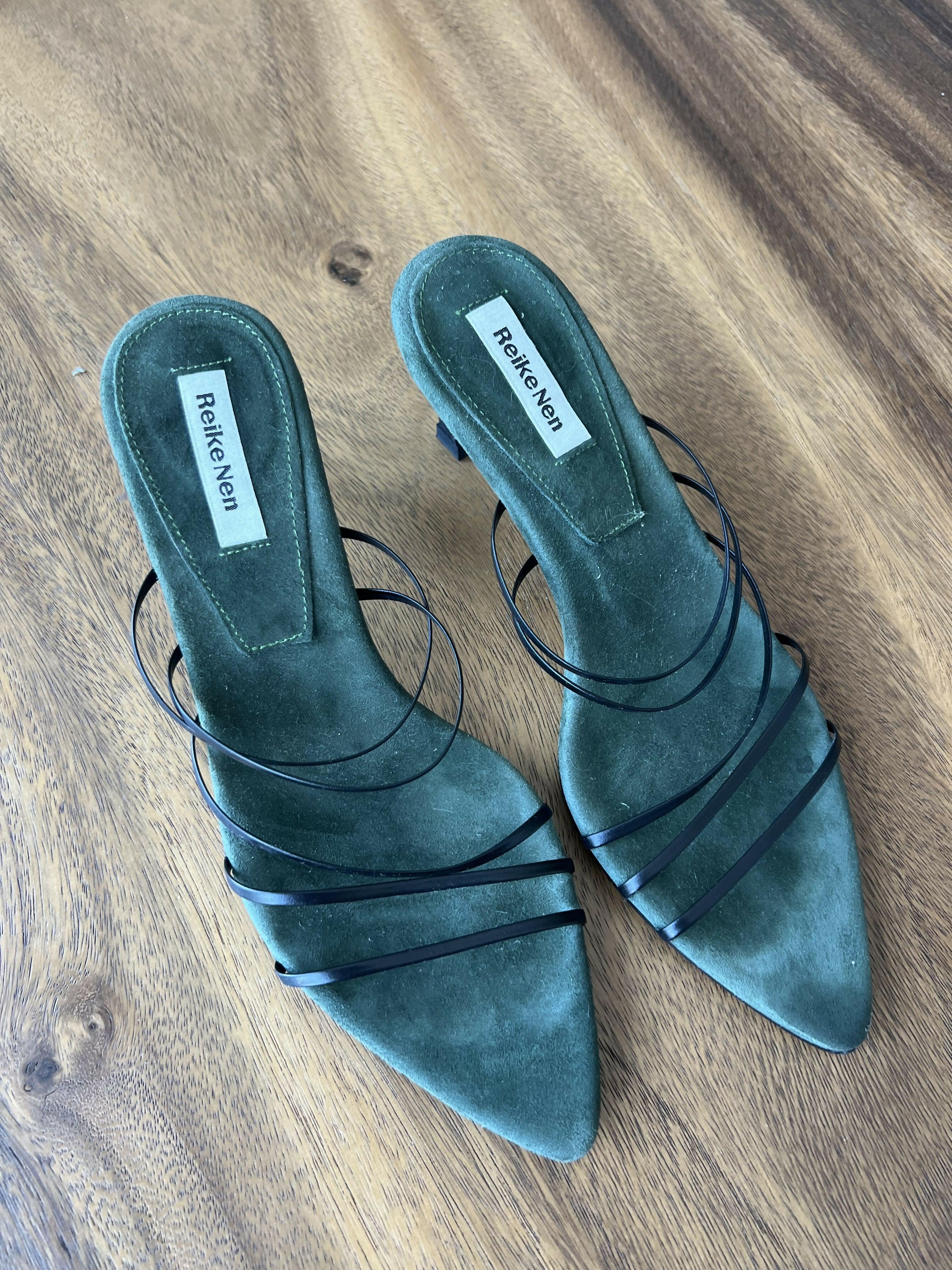 5 Strings Strappy Mid Heel Mule - Endless - UAE Rental and Resale for Women's Fashion