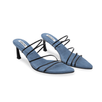 5 Strings Strappy Mid Heel Mule - Endless - UAE Rental and Resale for Women's Fashion