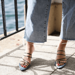 5 Strings Strappy Mid Heel Mule - Endless - UAE Rental and Resale for Women's Fashion