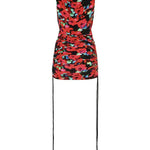 Maribella Mini Dress in red floral print worn at sunset beach — Rat & Boa | Endless UAE
