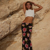 Chiffon Floral Maxi Skirt