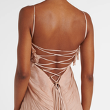 Victoria Gathered Silk Gown