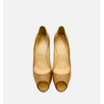 Nude Patent Leather Peep Toe Pumps — Christian Louboutin | Endless UAE
