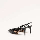 Vlogo Signature Patent Leather Slingback Pump