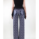 Monogram Denim Trousers