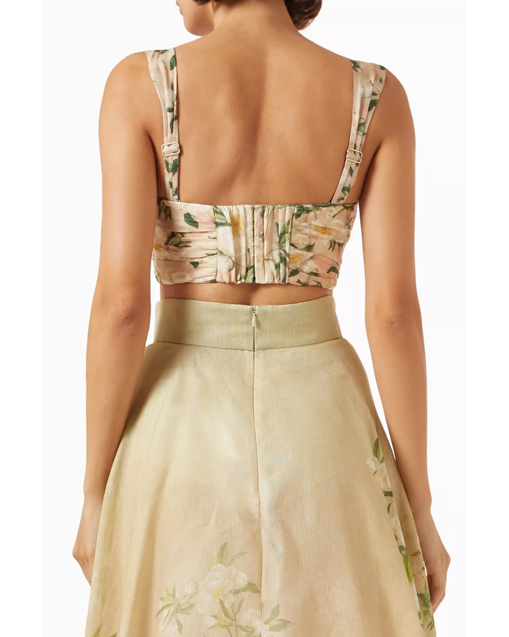 Floral Print Crop Top and Maxi Skirt Co-ord Set — Zimmermann | Endless UAE