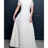 A-line Lace Wedding Dress with Sleeves