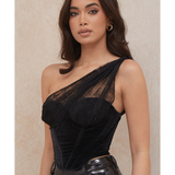 Issa Velvet Lace Corset