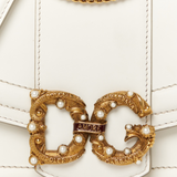 White Leather DG Amore Bag