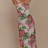 Ella Strapless Chiffon Maxi Dress