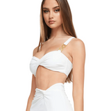 Fortune Crop & Skirt Two Piece Set