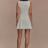 Oli Sleeveless Contrast Mini Dress