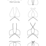 Elanie Bikini Top Reversible Green