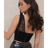 Issa Velvet Lace Corset