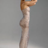 Amaya Embellished Bandeau Maxi Dress