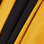 Black halterneck maxi dress with gold satin scarf detail — Solace London | Endless UAE