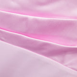 Woman wearing pink strapless satin crepe maxi dress with ruched detailing — Solace | Endless UAE
