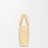Font Tote in Raffia