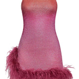 Lumière Shade Plumage Mini Dress