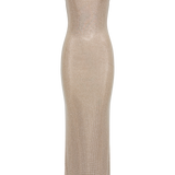 Jasmyn Hot Fix Maxi Dress With Mesh Back