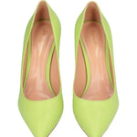 Lime green suede pointed-toe pumps with stiletto heel — Gianvito Rossi | Endless UAE