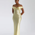 Bridget Gown in pale yellow silk — Natalie Rolt | Endless UAE