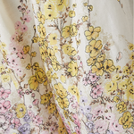 Delicate pastel floral print on cream linen fabric with scalloped trim detail — Zimmermann | Endless UAE