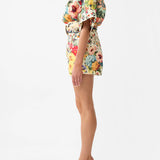 Floral print wrap top and shorts set with belt detail — Camilla | Endless UAE