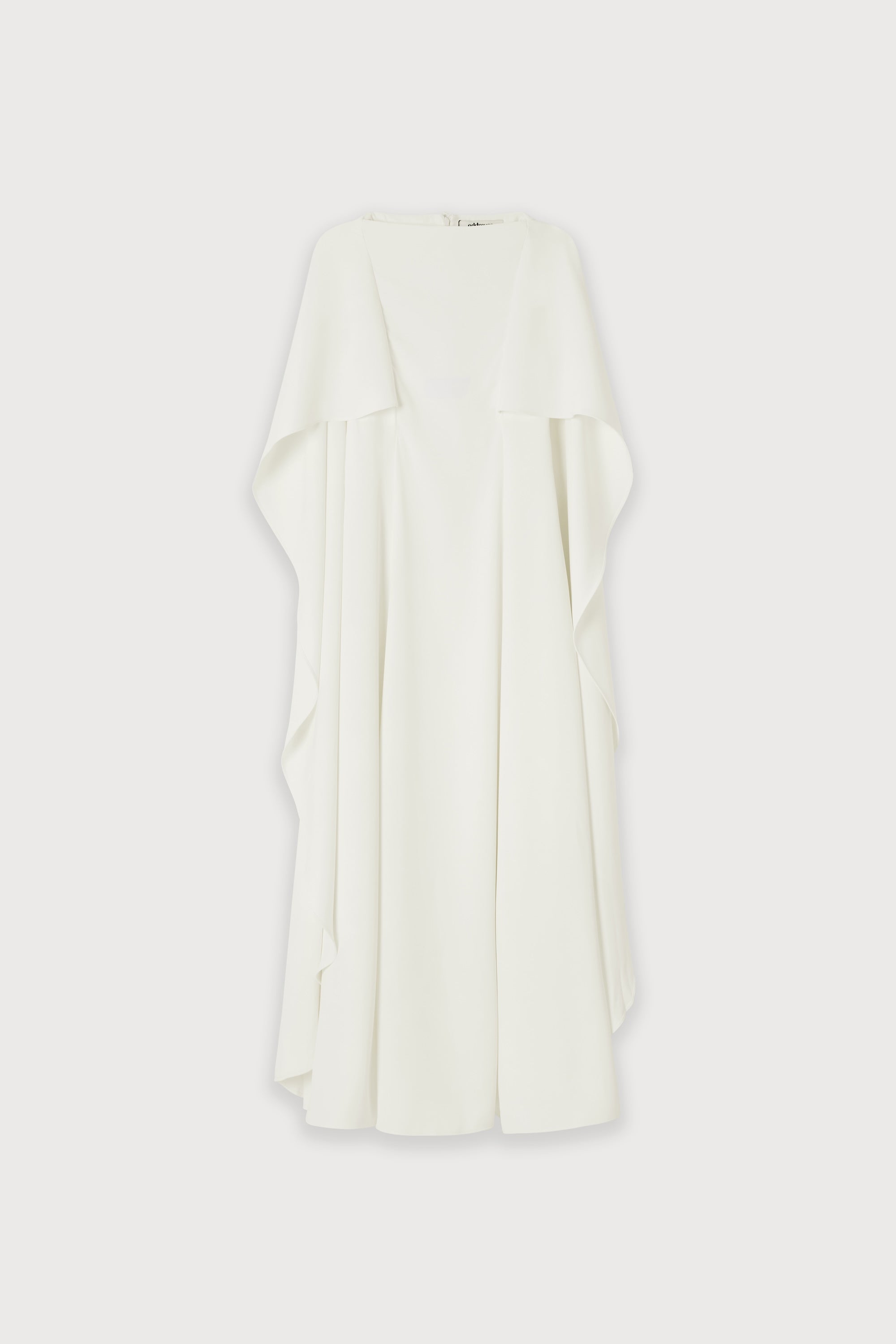 White cape midi dress with cutout details — Odd Muse | Endless UAE