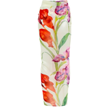 Floral wrap co-ord set with vibrant red and purple flowers on white — Sydney Lane | Endless UAE
