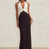 Tenaya Plunge V-Neck Maxi Dress