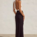 Tenaya Plunge V-Neck Maxi Dress