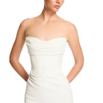 Strapless white mermaid wedding dress with sweetheart neckline and train — Kyha | Endless UAE