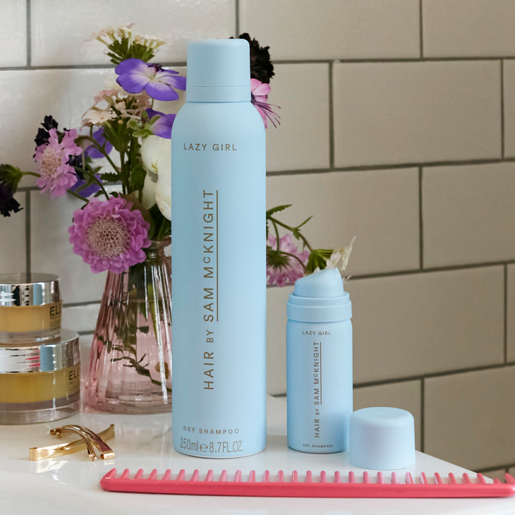 Lazy Girl Dry Shampoo aerosol spray bottle with packaging — Hair by Sam McKnight | Endless UAE