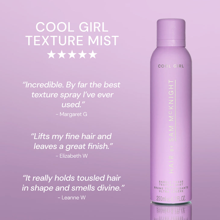 Cool Girl Texturising Mist in pink spray bottle with matching box — Hair by Sam McKnight | Endless UAE