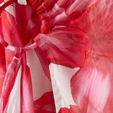 Saphira Cut-out Dress in Crepe de Chine