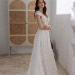 Dani wedding dress with delicate beading and open back design — JESSICA COUTURE | Endless UAE