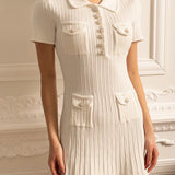 Short Sleeve Hourglass Diamond Dress