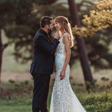 Naomi wedding dress by JESSICA COUTURE features delicate lace detailing with elegant backless design — JESSICA COUTURE | Endless UAE