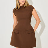 Cap Sleeve Mini Dress
