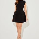 Cap Sleeve Mini Dress