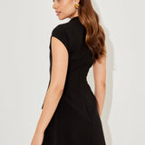 Cap Sleeve Mini Dress