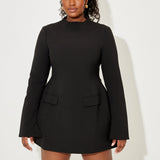 Split Sleeve Mini Dress