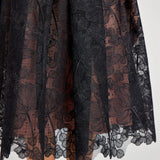 Black strapless lace midi dress with sweetheart neckline — Nadine Merabi | Endless UAE