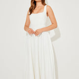 Square Neck Midi Dress